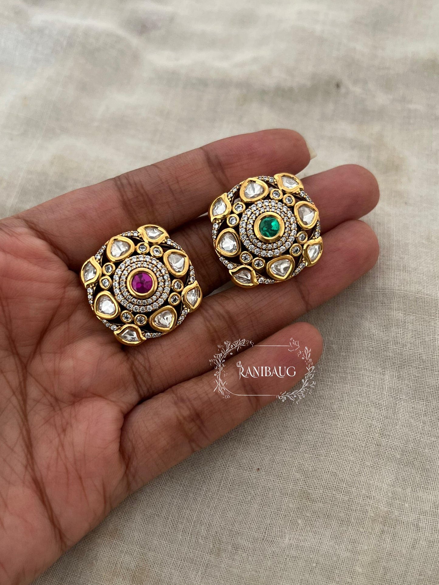 Pihu Indian Gold Plated Royal Vintage Ring Jewellery By Ranibaug