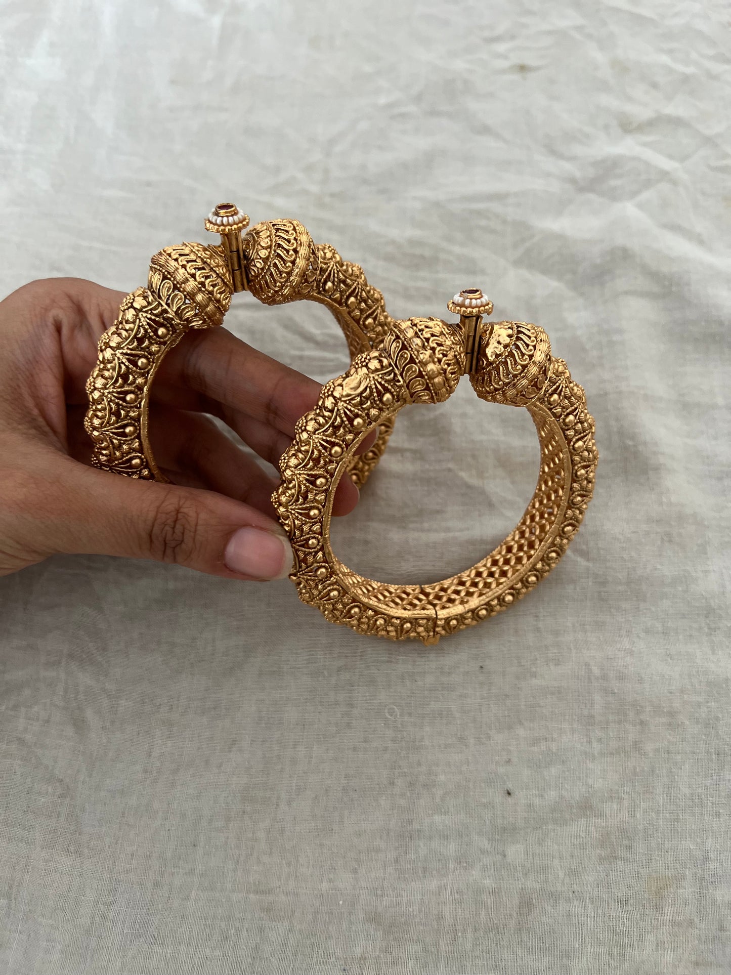 Aditi Gold Bangles Gold Kadas By Ranibaug