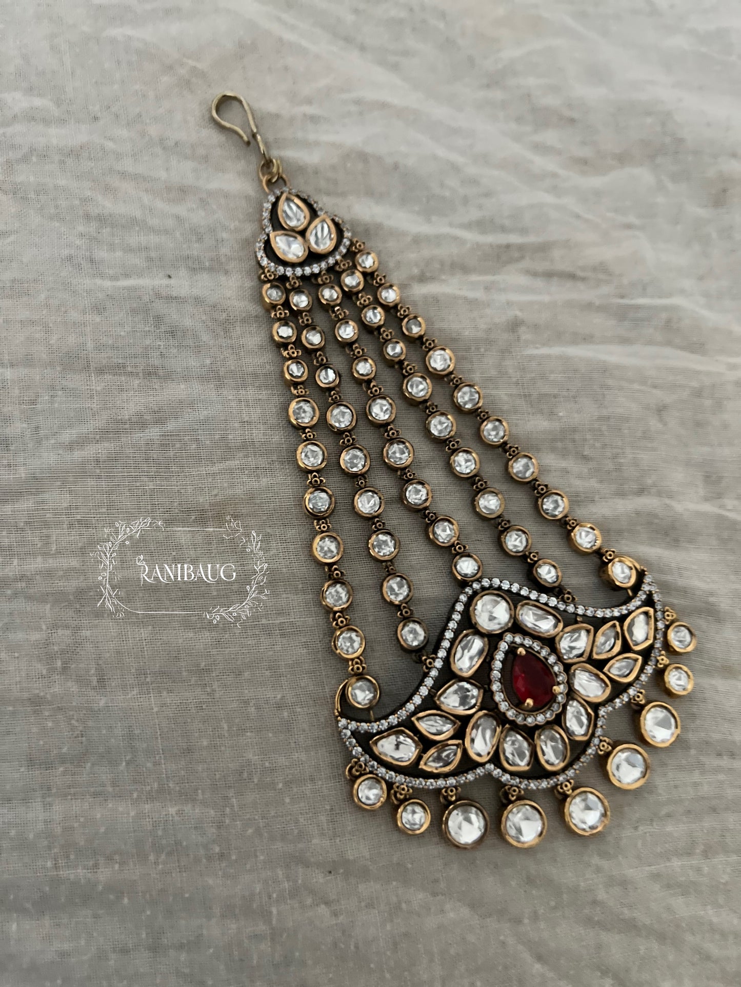 Aisha Minimalistic Victorian Finish Mossainite Passa By Ranibaug