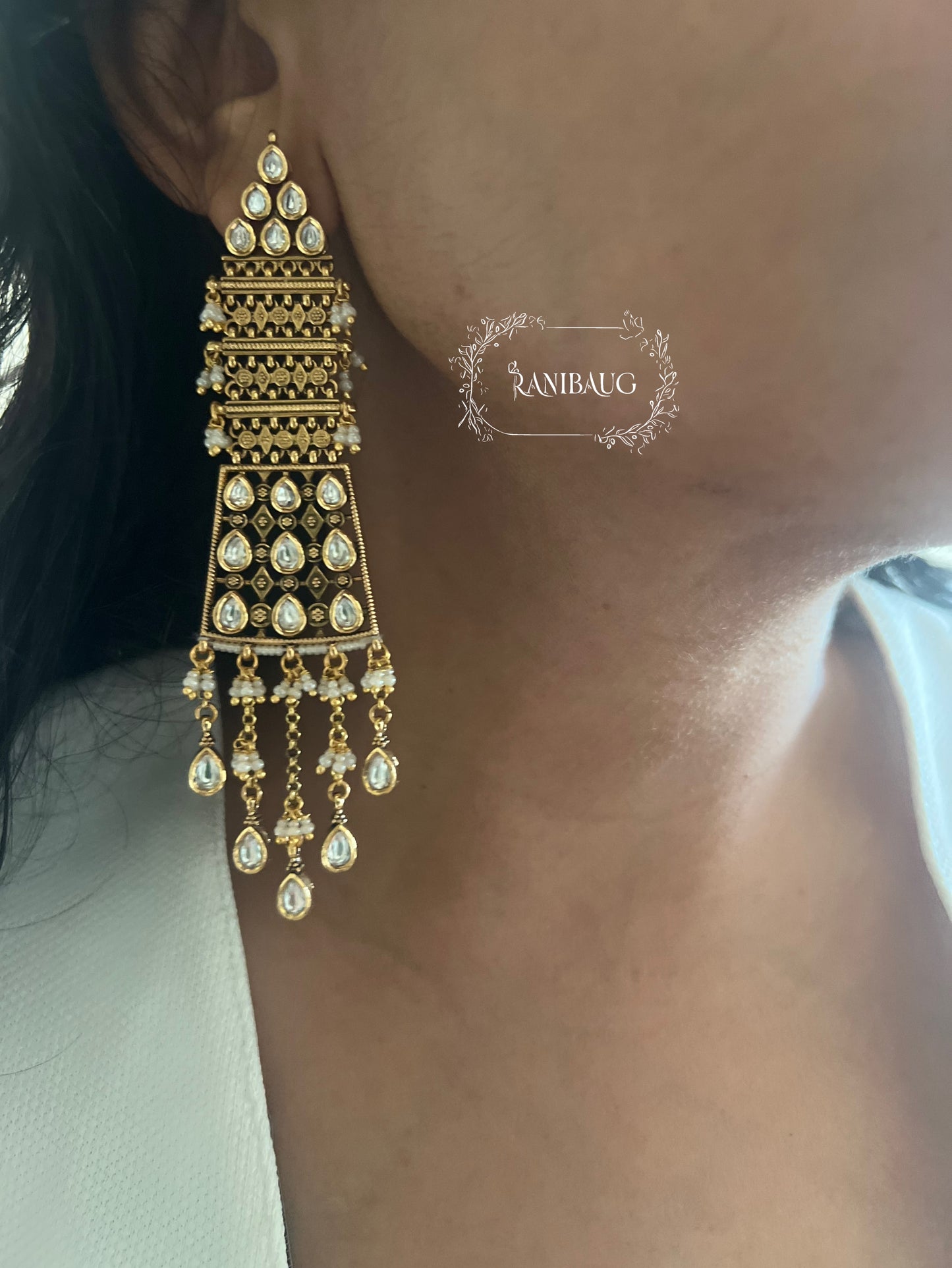 Aradhya Gold Designer South Indian Style Temple Heritage Necklace Jewellery Set By Ranibaug