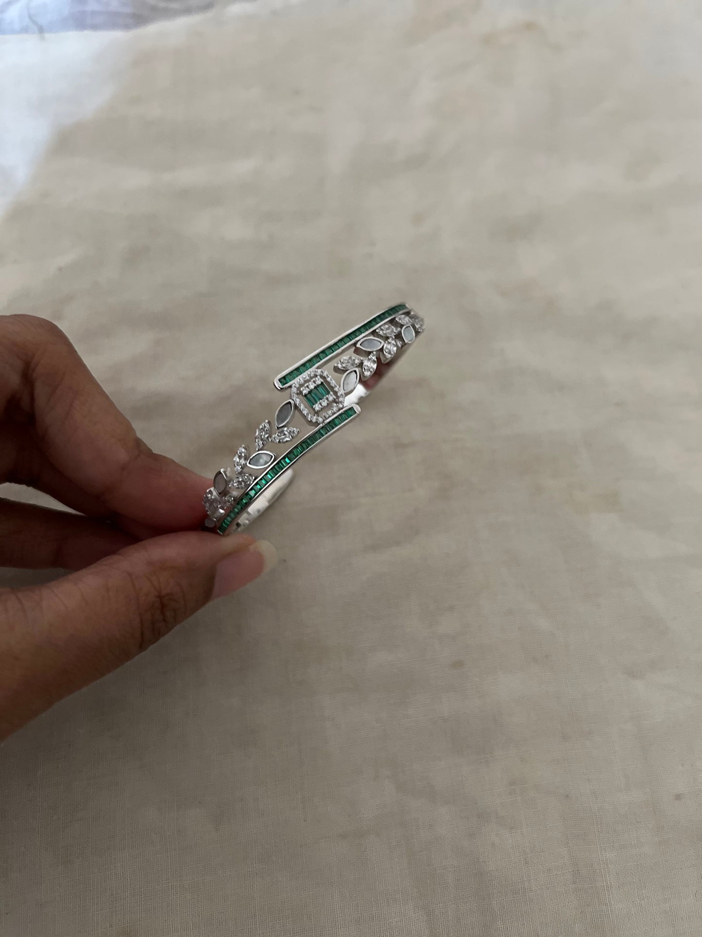 Emerald Crest Diamond Bracelet By Ranibaug