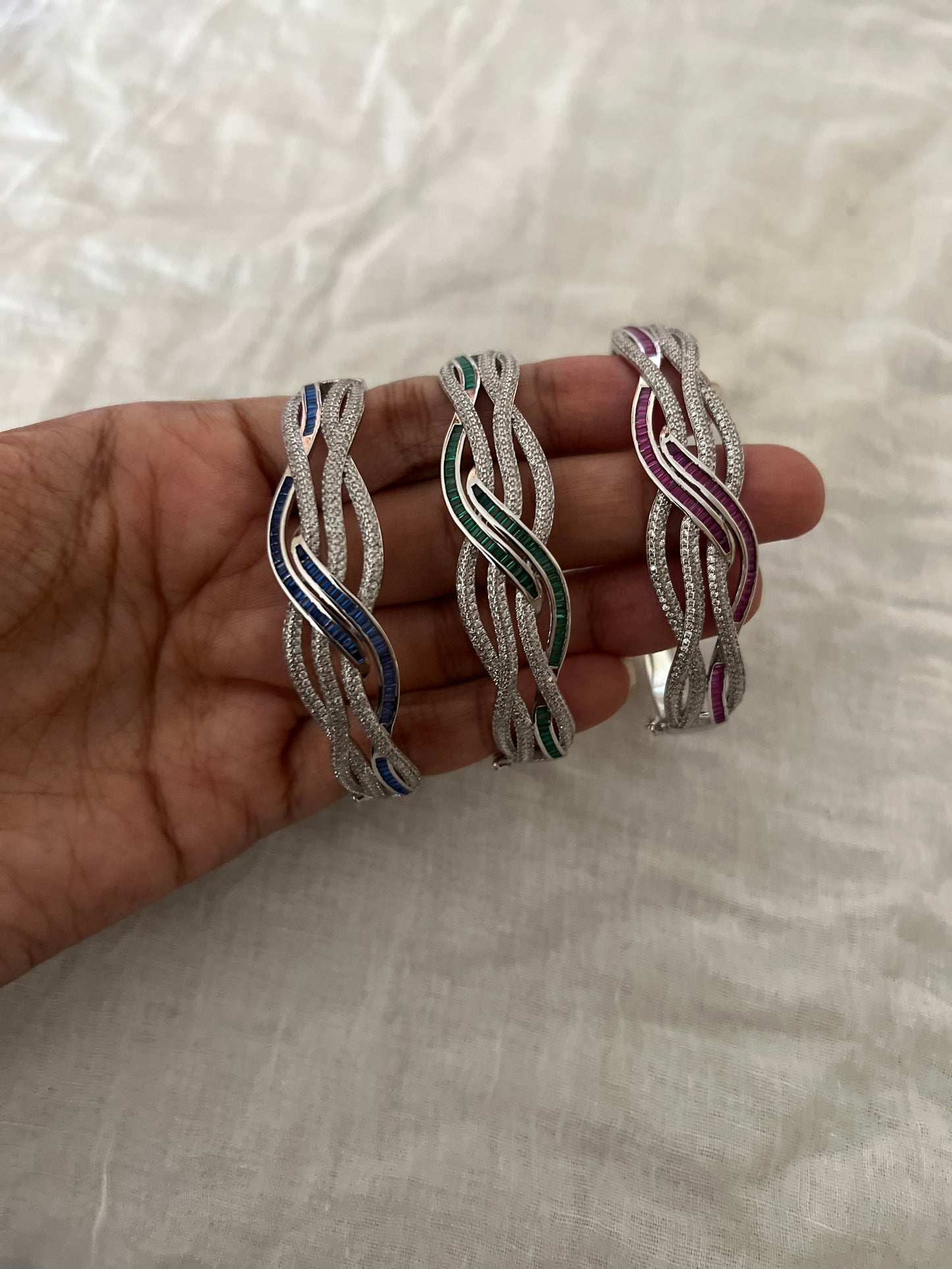 Infinity Weave Diamond Bracelet By Ranibaug