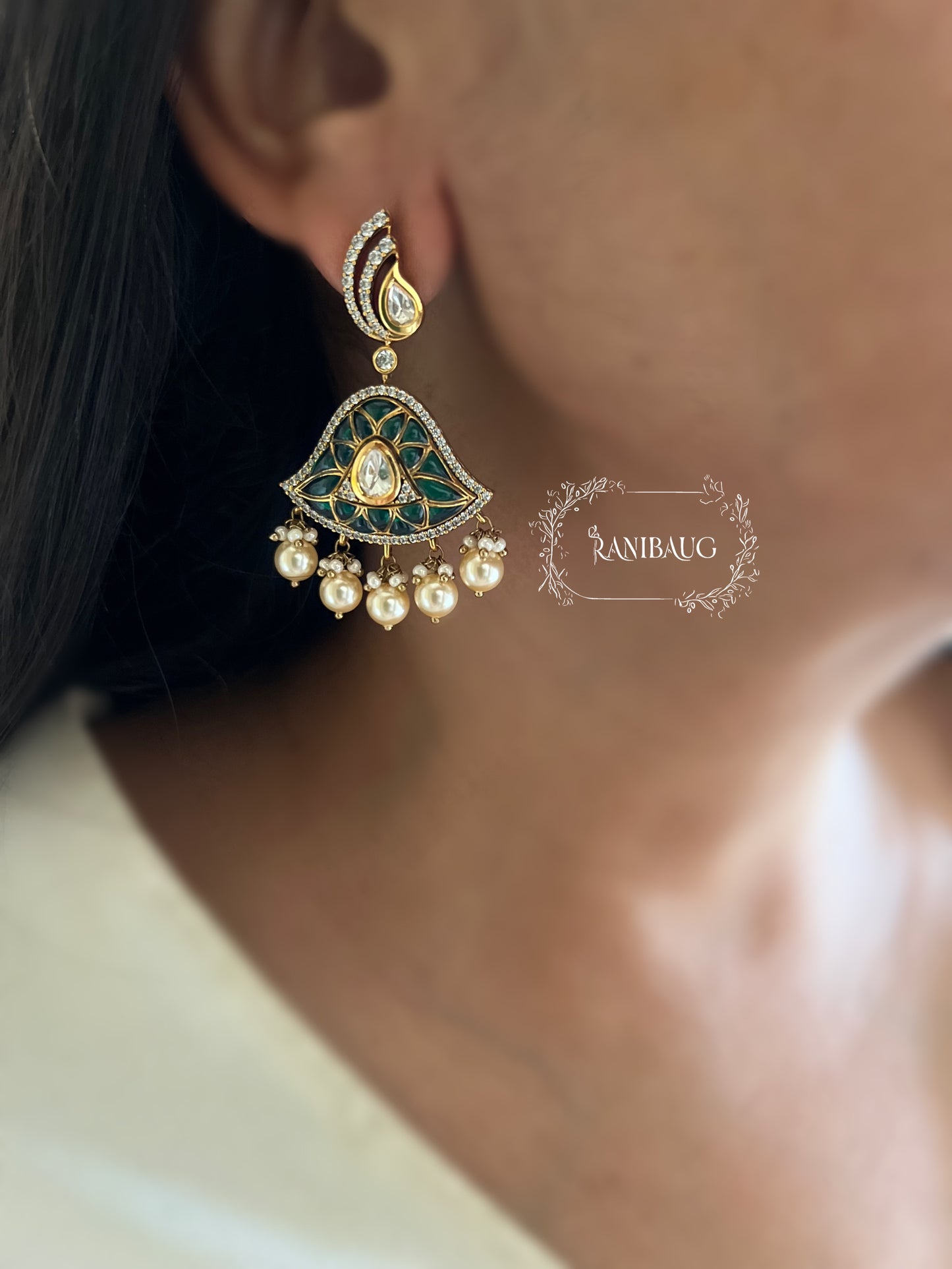 Kavya Bell Shaped Minimal Earrings By Ranibaug