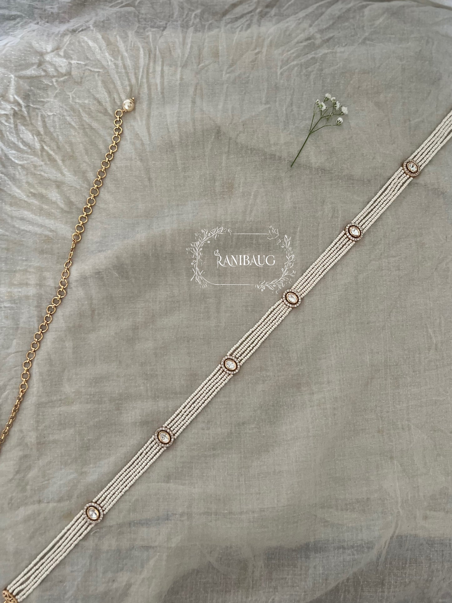 Kavya Victorian Kundan Polki Waistbelt Festive Jewelry For Wedding By Ranibaug