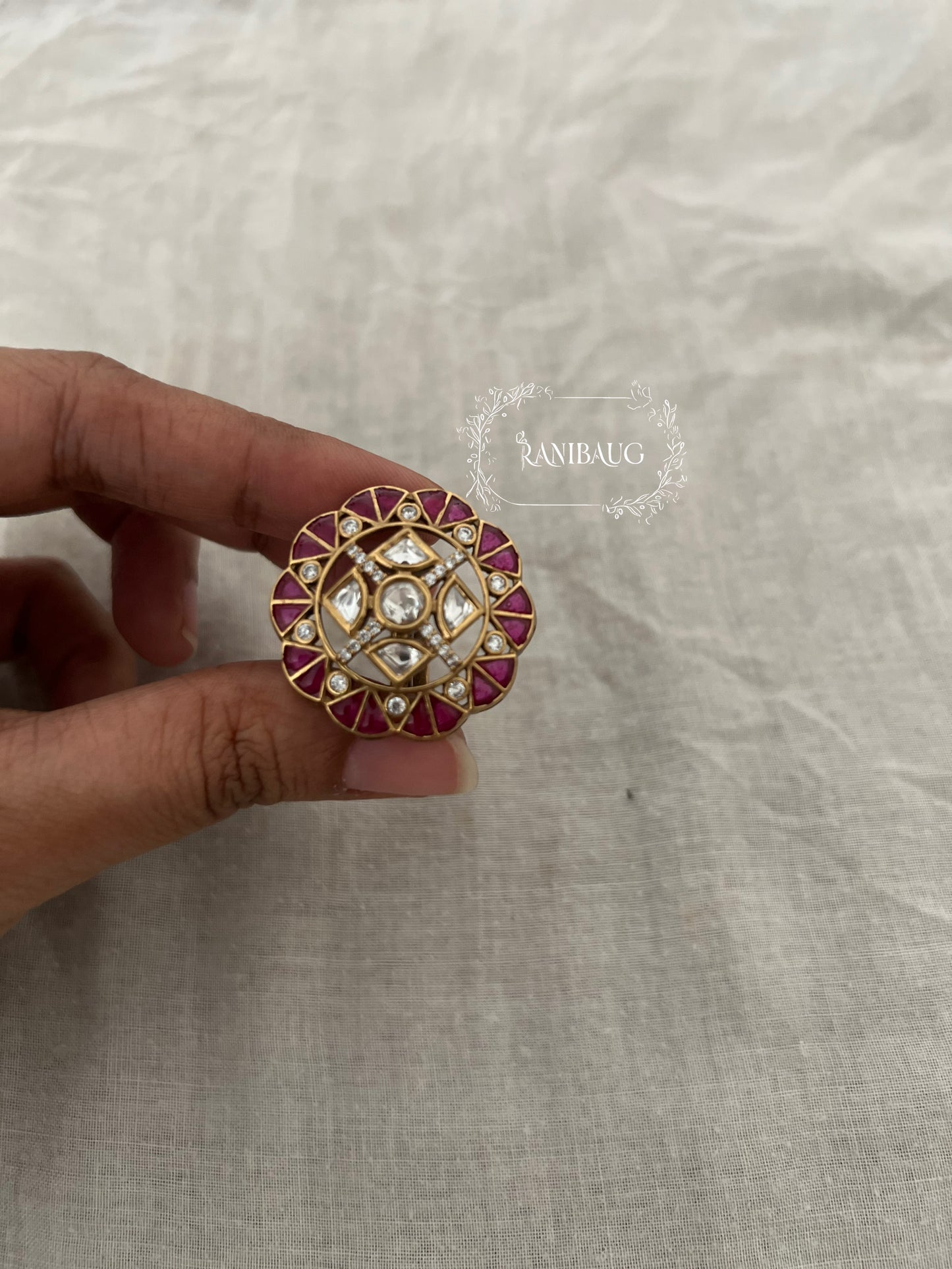Manya Artificial Gold Ring Wedding Jewelry By Ranibaug