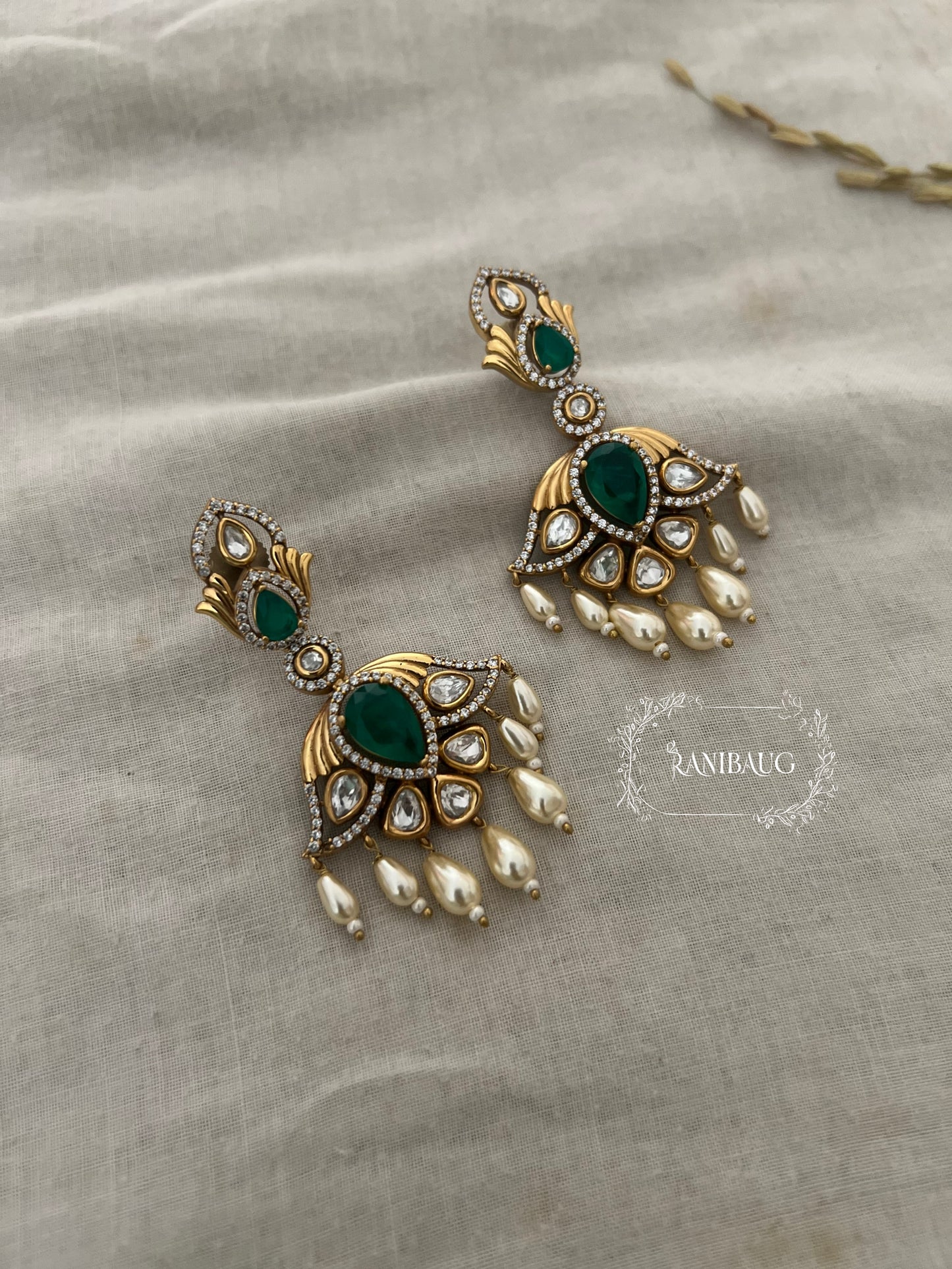 Mili Modern Silhouette Victorian Chandbali By Ranibaug