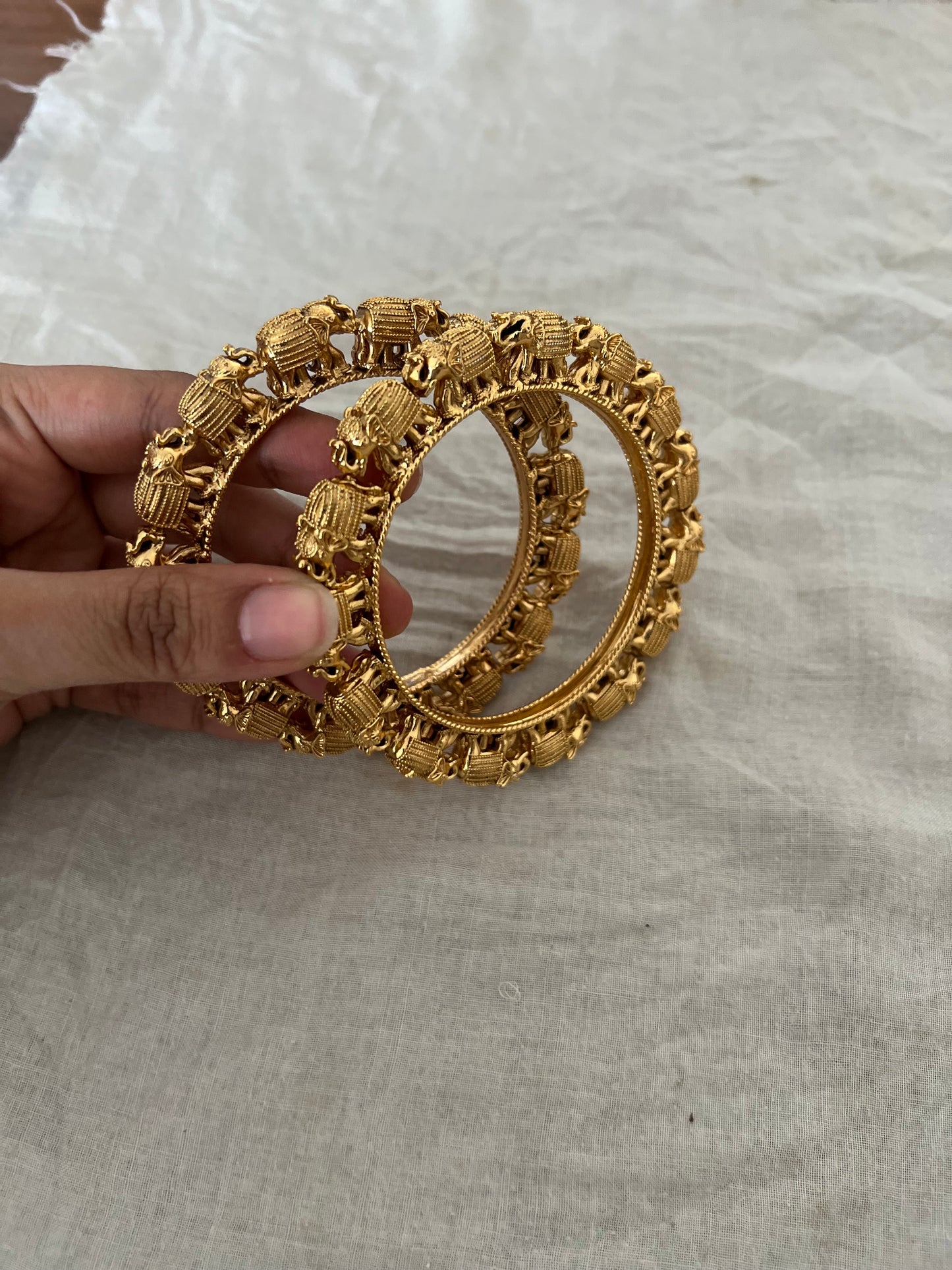Nilakshi Gold Temple Jewellery Bangles By Ranibaug