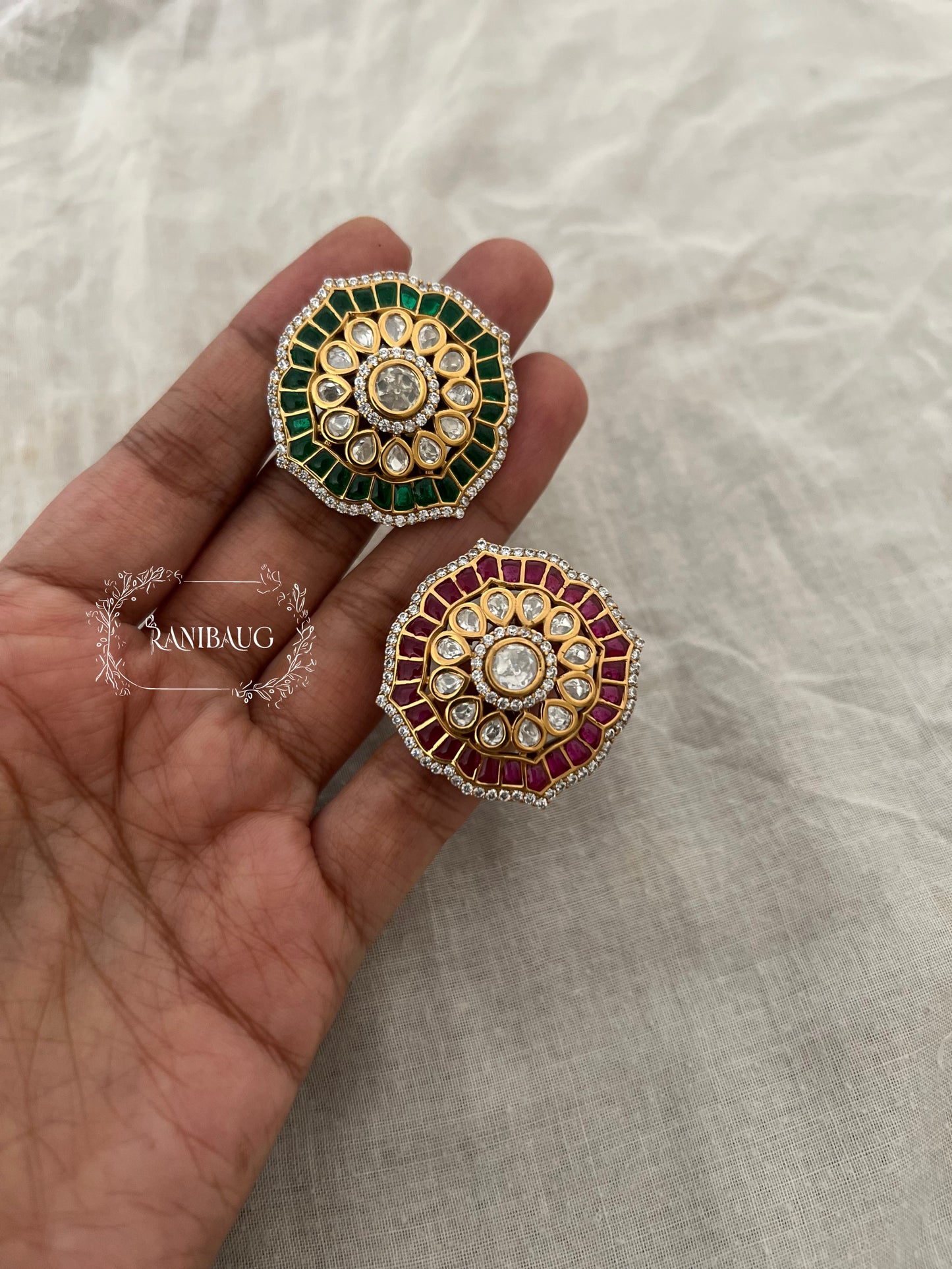 Pihu Indian Gold Plated Royal Vintage Ring Jewellery By Ranibaug