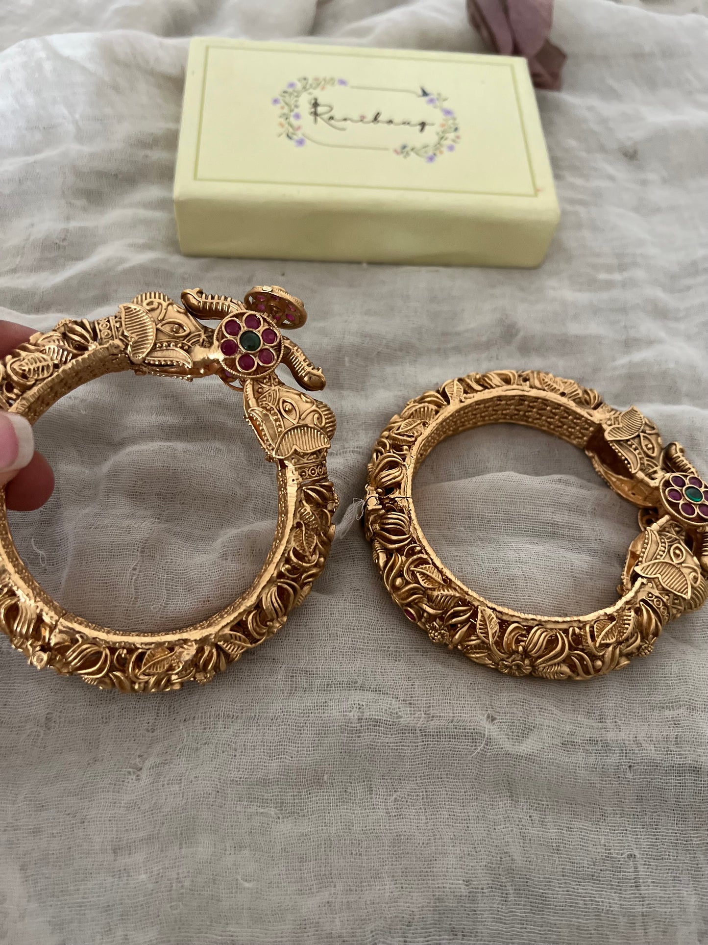 Pruthvi Traditional Antique Bangles Kada By Ranibaug