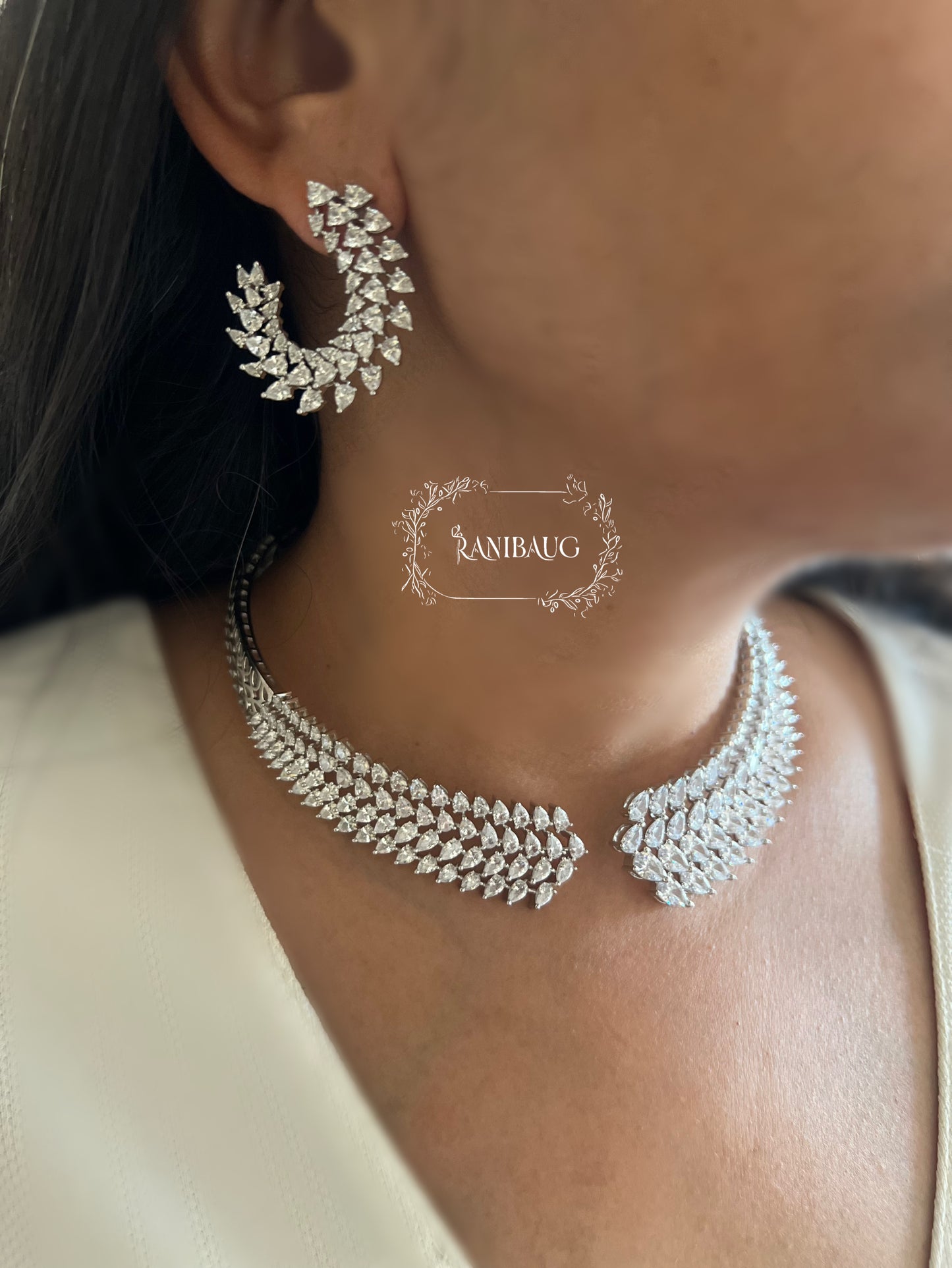 Ranibaug Imperial Arc Diamond Jewelry Set