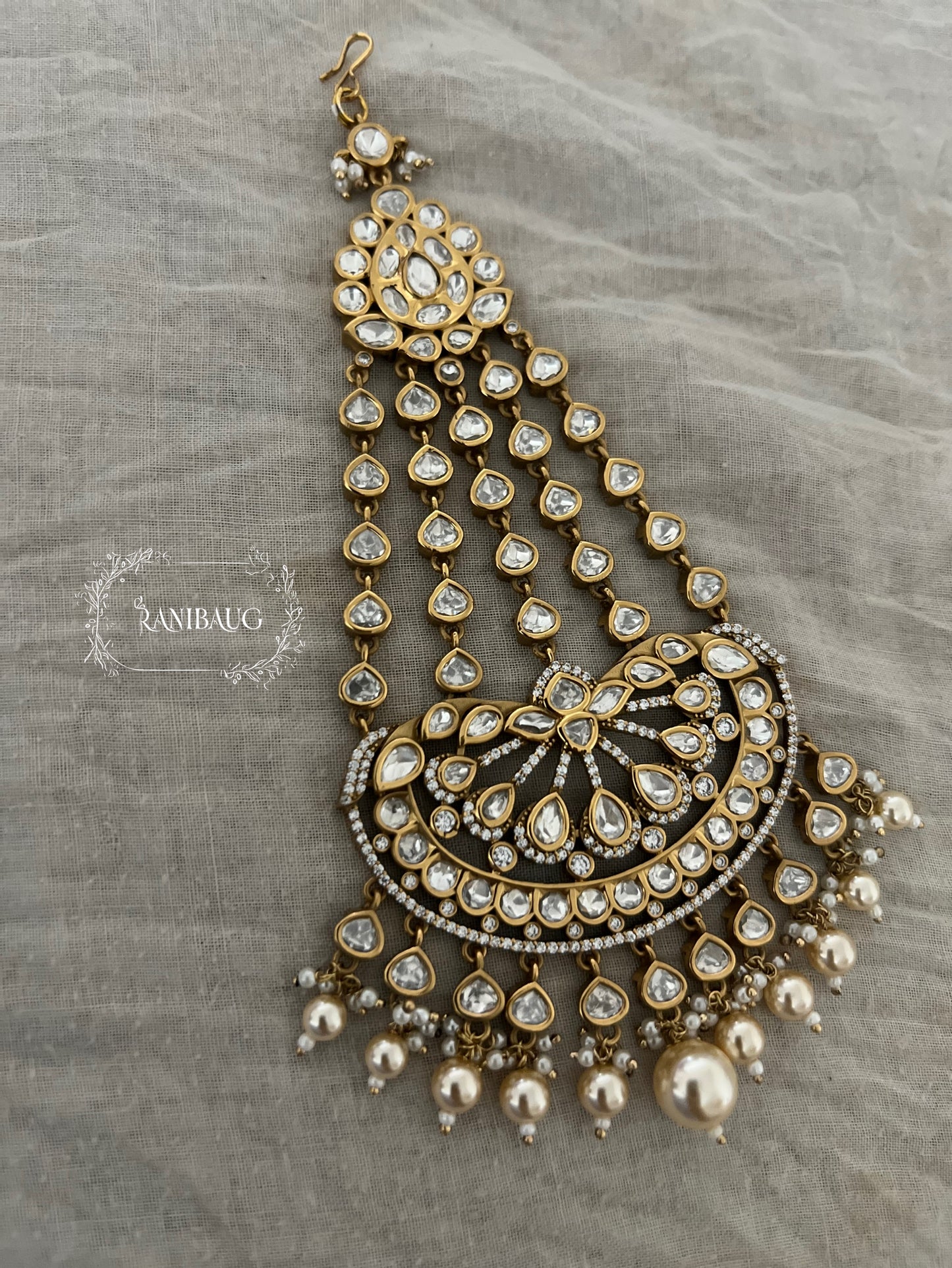 Rohina Traditional Kundan Heritage Passa Jewellery By Ranibaug