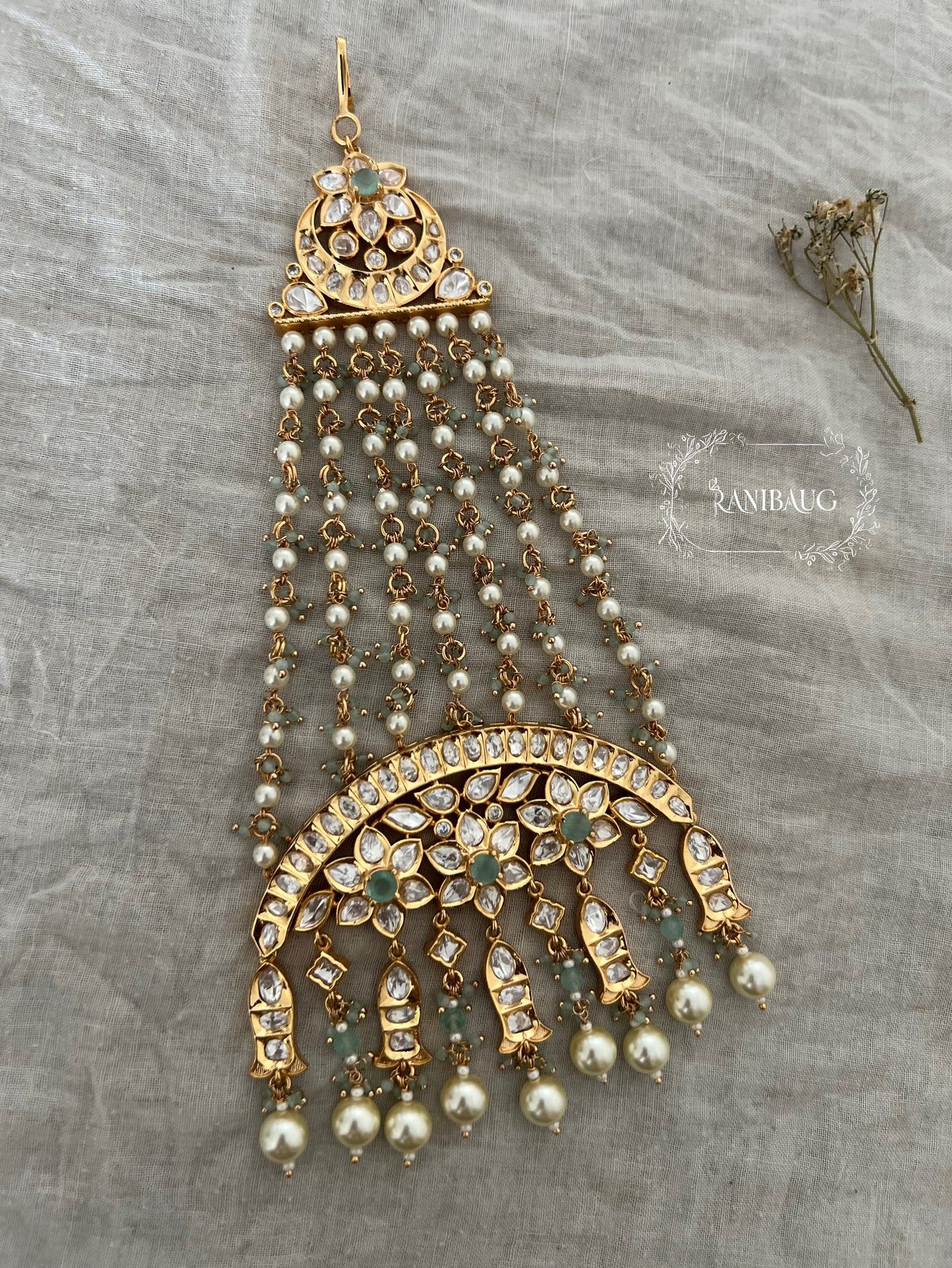 Sanika Traditional Gold Floral Design Passa By Ranibaug
