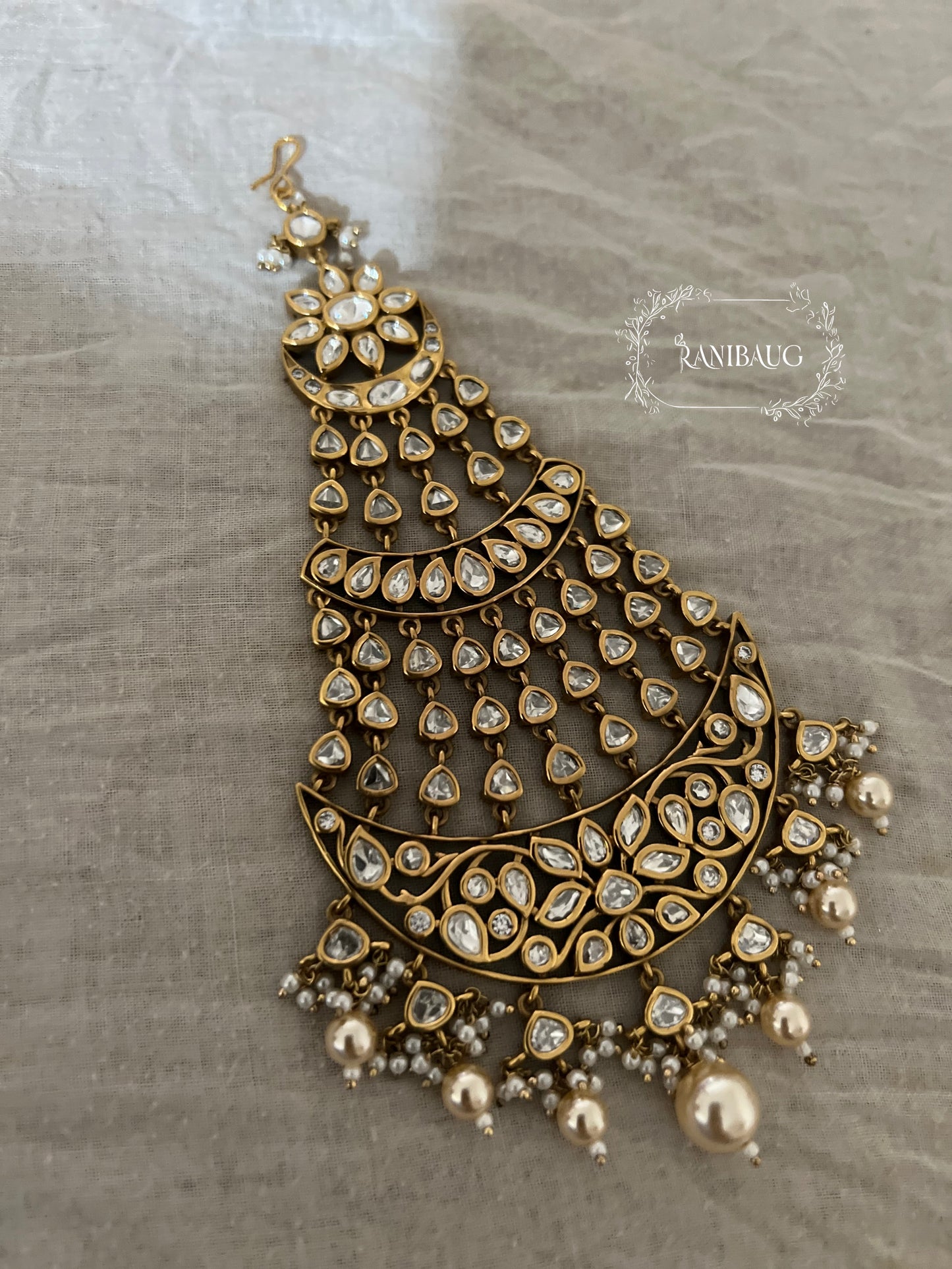 Sara Gold Plated Kundan Passa For Women By Ranibaug