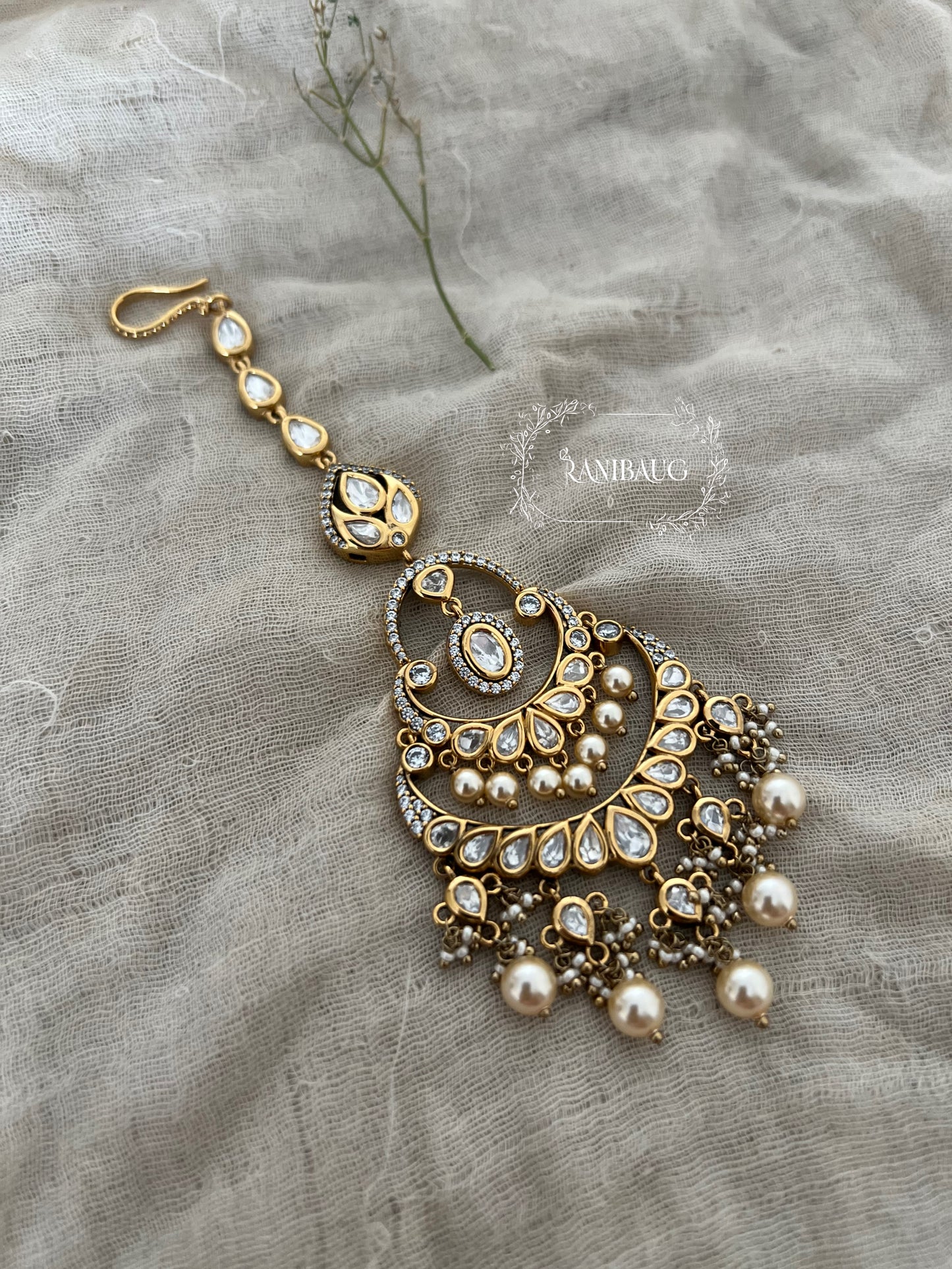 Shobika Maang Tikka Kundan Jewellery By Ranibaug