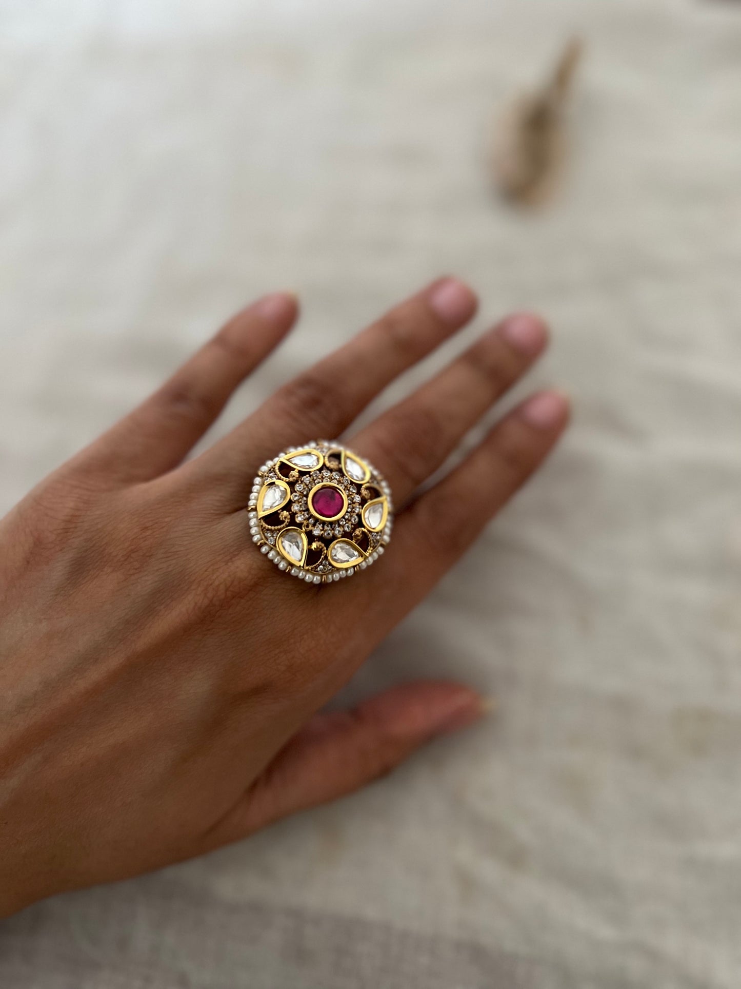 Shreshta Polki Kundan Traditional Rich in Premium Gold Plating By Ranibaug