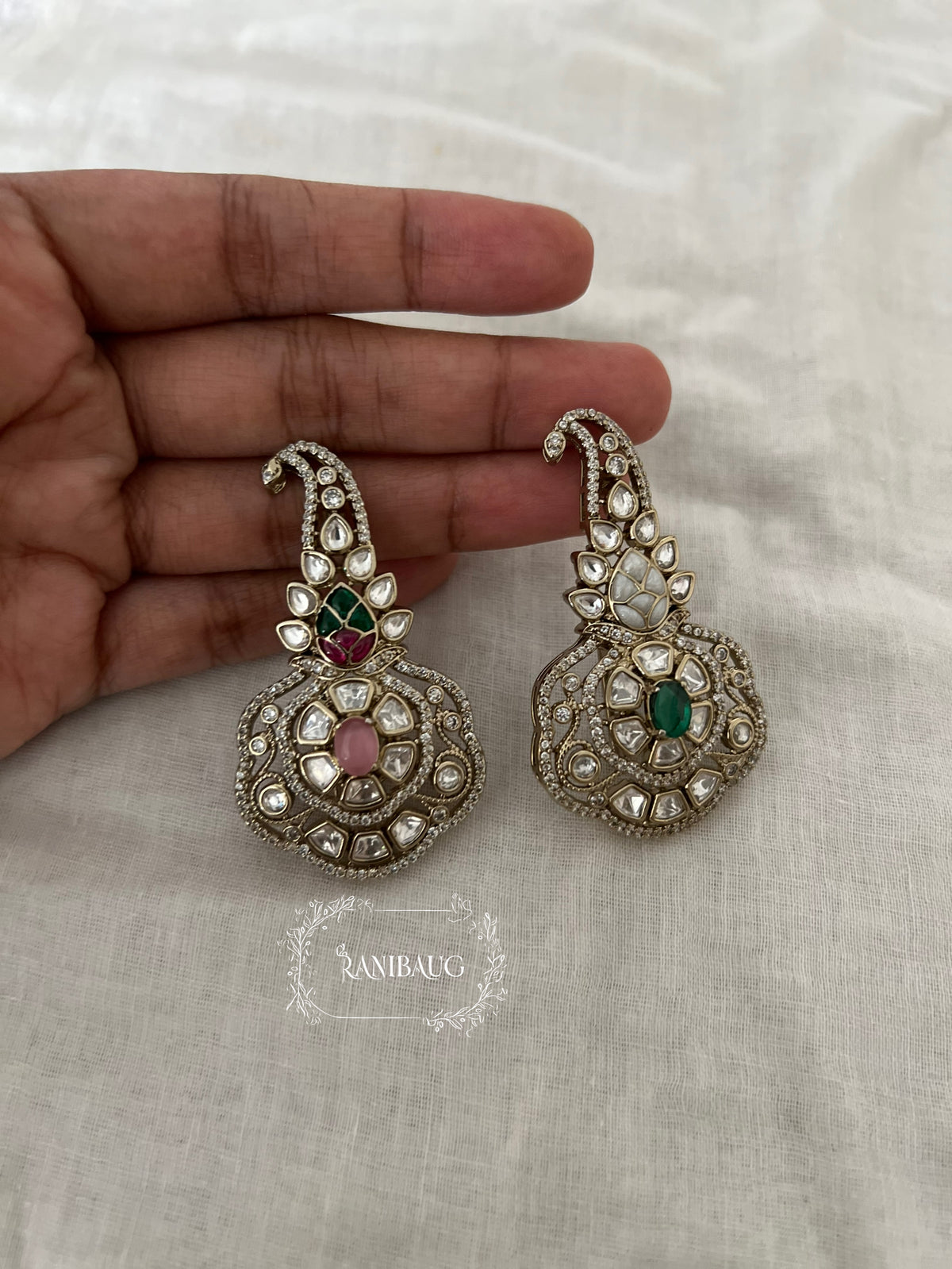 Shubh Polki Kundan Minimal Kalgi Jewelry For Groom By Ranibaug