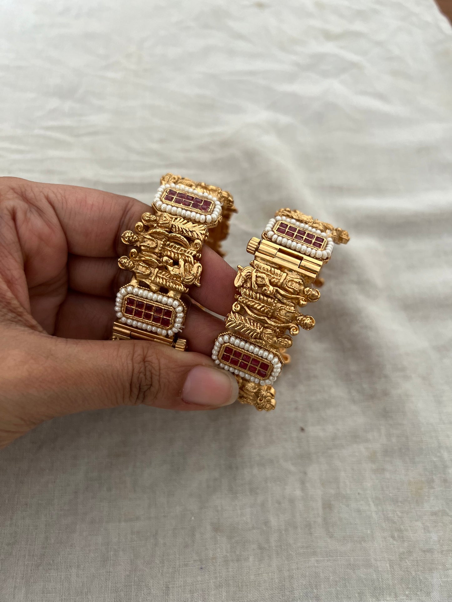 Sita Ram Gold Kangan For Women By Ranibaug | Indian God Design Bangle Hindu Inspired