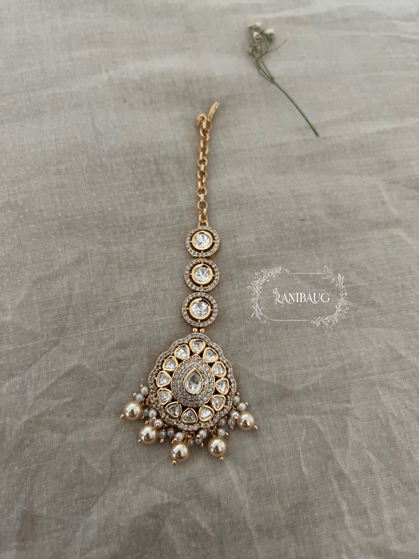 Sumati Polki Kundan Maang Tikka Online By Ranibaug