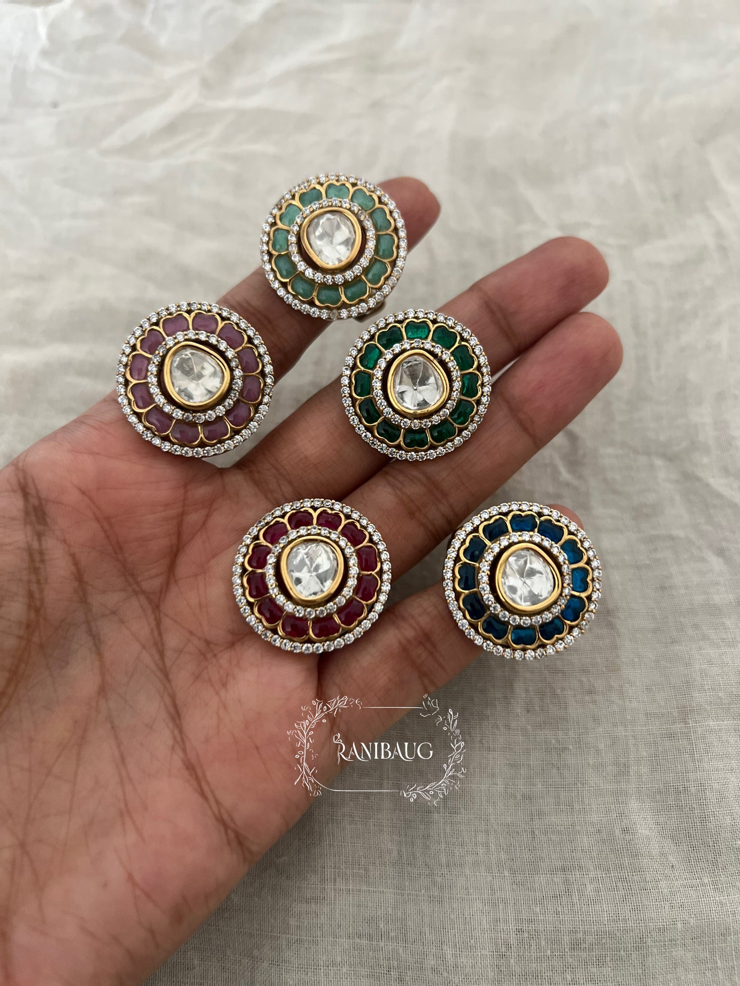 Tarini Festive Hand Jewelry Finger Ring By Ranibaug