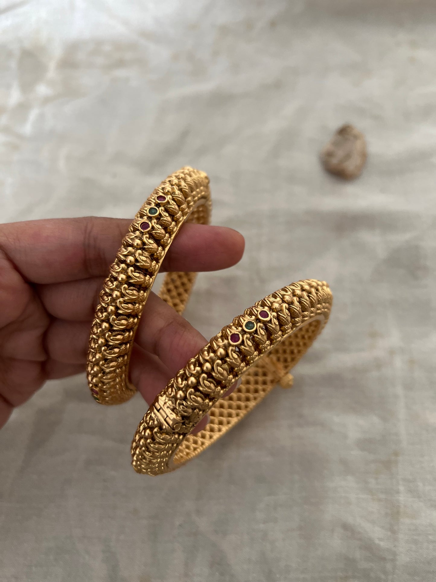 Vanshika Bangle Bracelet For Women In Rich Gold Finish By Ranibaug