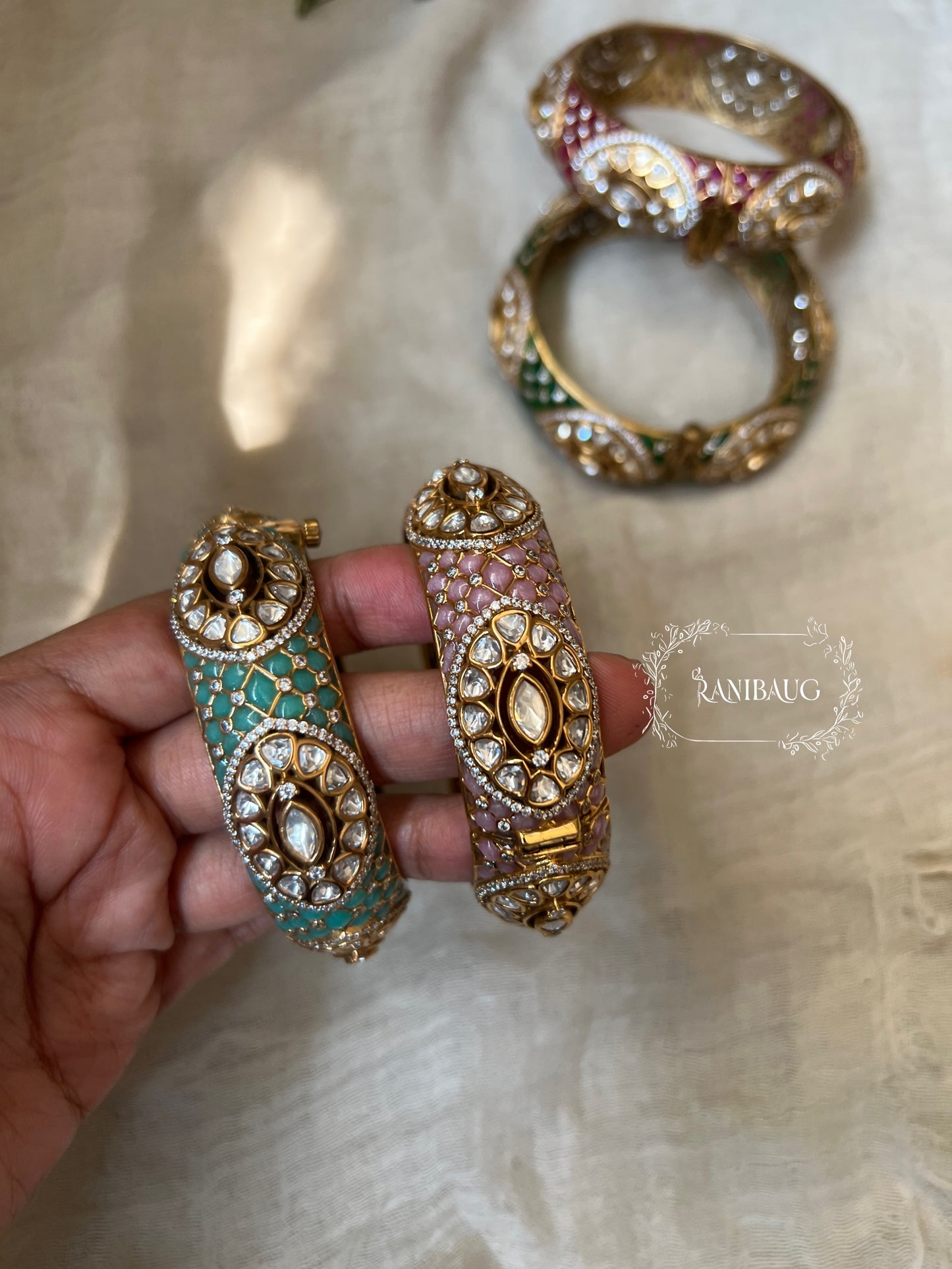 Viraya Bridal Kundan Bangles For Every Occassion By Ranibaug