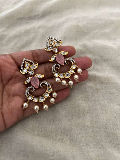 Eraya Heritage Polki Gemstone Danglers | Ranibaug