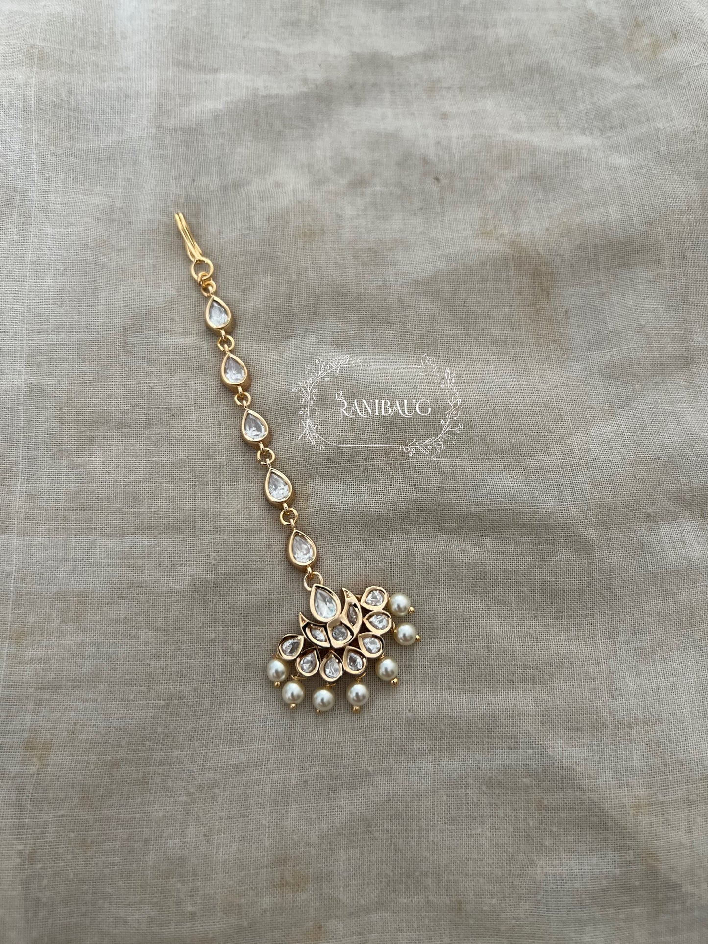 Mansi Minimal Maang Tikka Hair Jewellery By Ranibaug