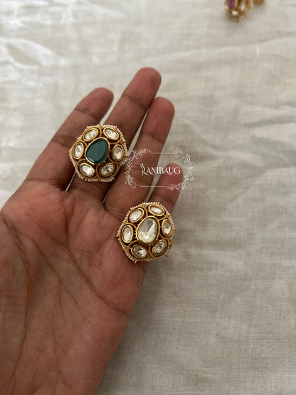 Anamika Polki Kundan Ring By Ranibaug