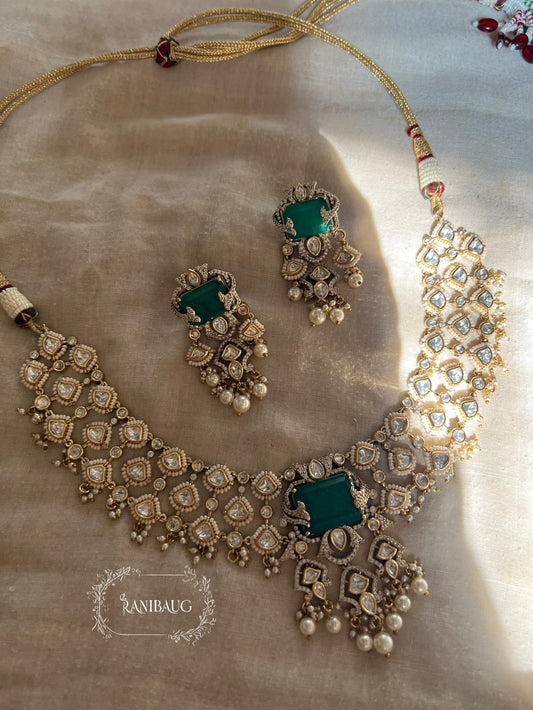 Manika Phool Aangan Bridal Kundan Choker Set By Ranibaug