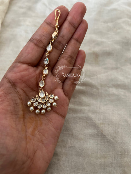 Mansi Minimal Maang Tikka Hair Jewellery By Ranibaug
