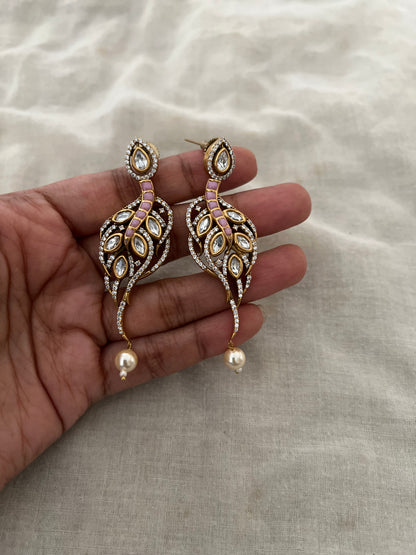 Krishi Regal Gemstone Dangling Earrings | Ranibaug