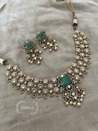 Manika Phool Aangan Bridal Kundan Choker Set By Ranibaug