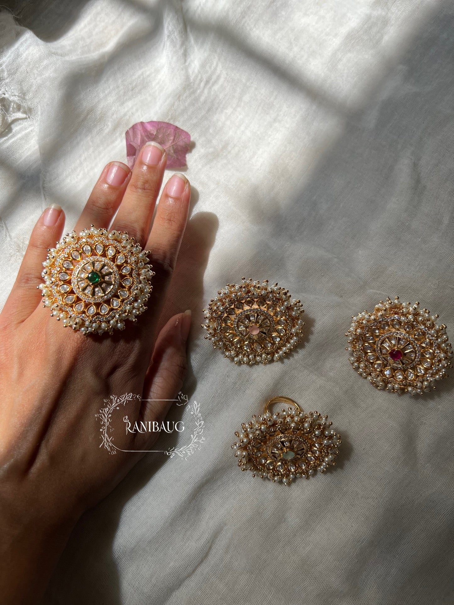 Aashi Traditional Maharani'S Regalia Inspired Ring By Ranibaug
