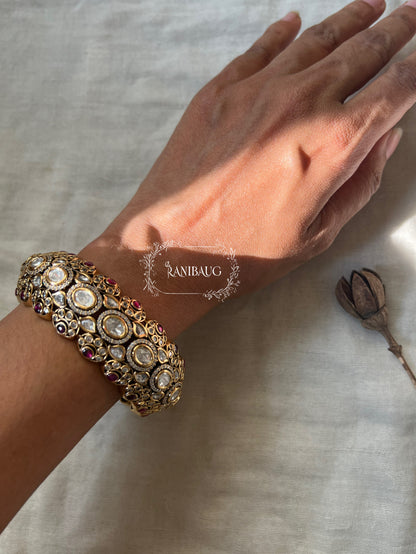 Aashi Kundan Jewellery Bridal Bangle By Ranibaug