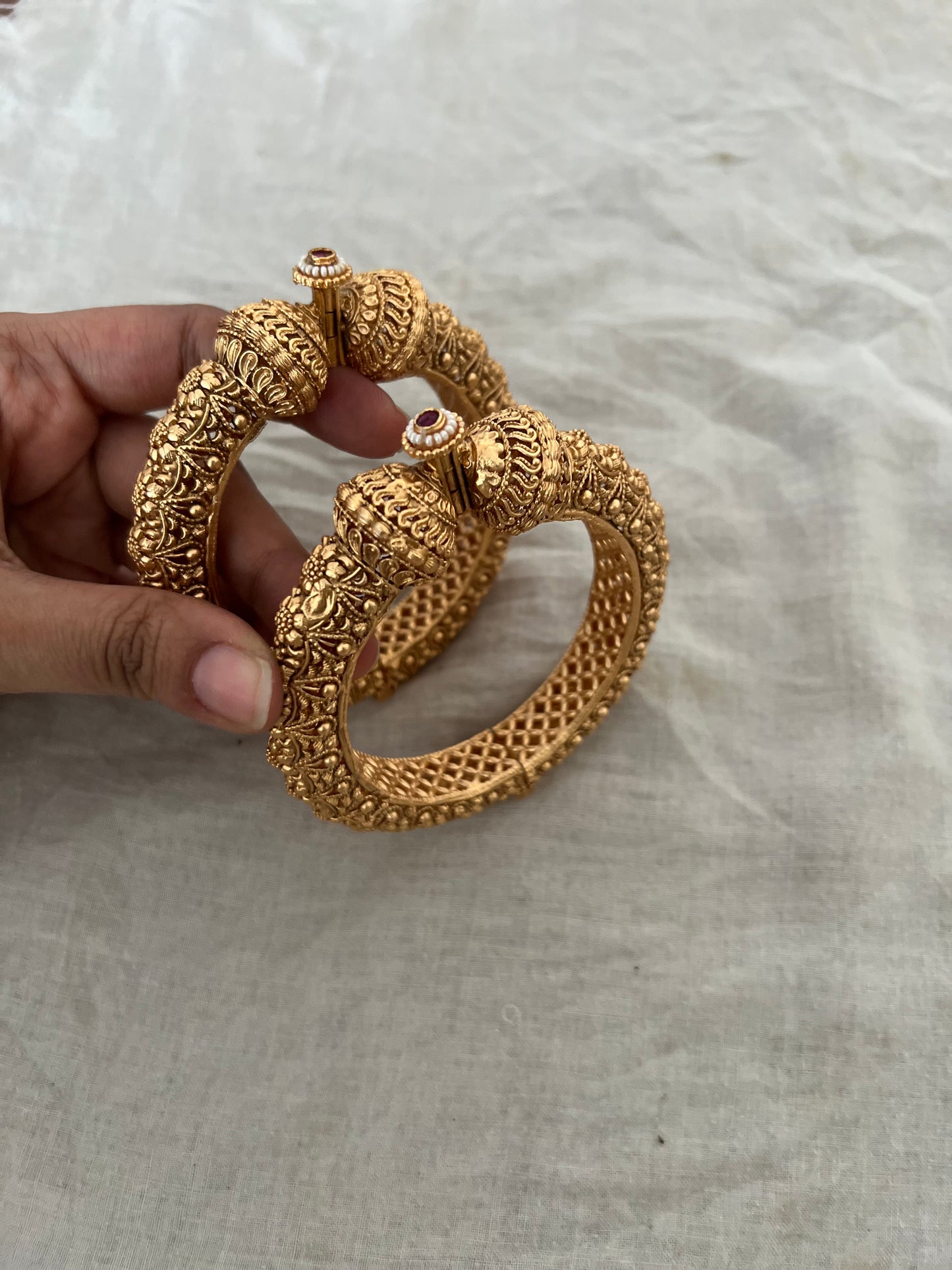Aditi Gold Bangles Gold Kadas By Ranibaug