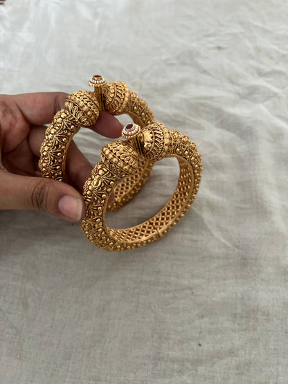 Aditi Gold Bangles Gold Kadas By Ranibaug