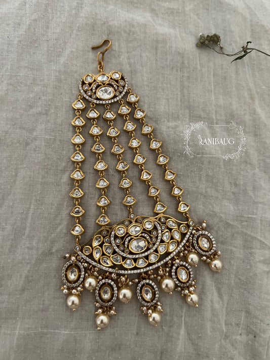 Aditi Trendy Traditional Modern Premium Design Polki Kundan Passa By Ranibaug
