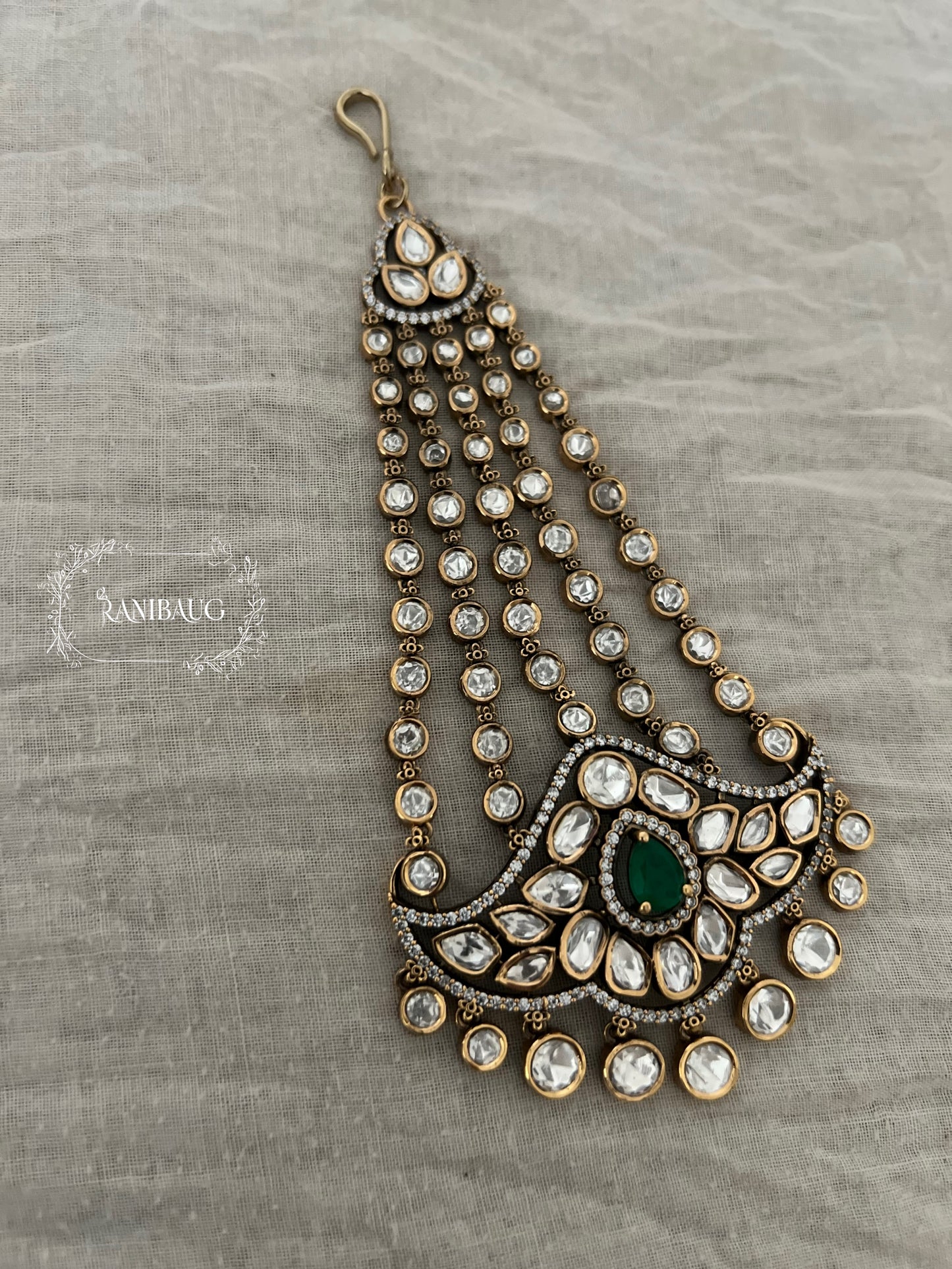 Aisha Minimalistic Victorian Finish Mossainite Passa By Ranibaug