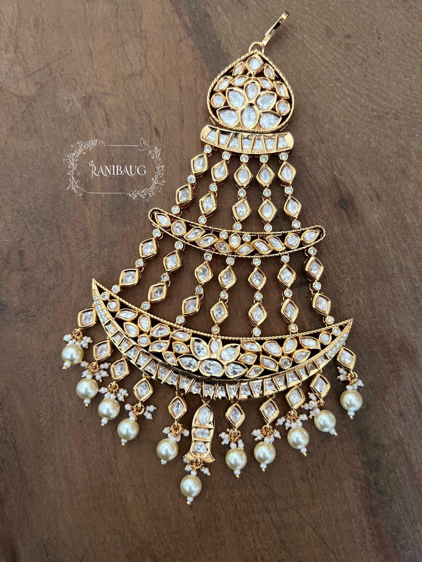 Alaana Heritage Premium Gold Kundan Passa By Ranibaug
