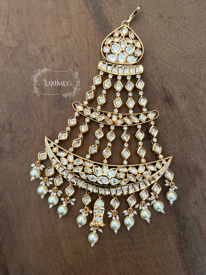 Alaana Heritage Premium Gold Kundan Passa By Ranibaug