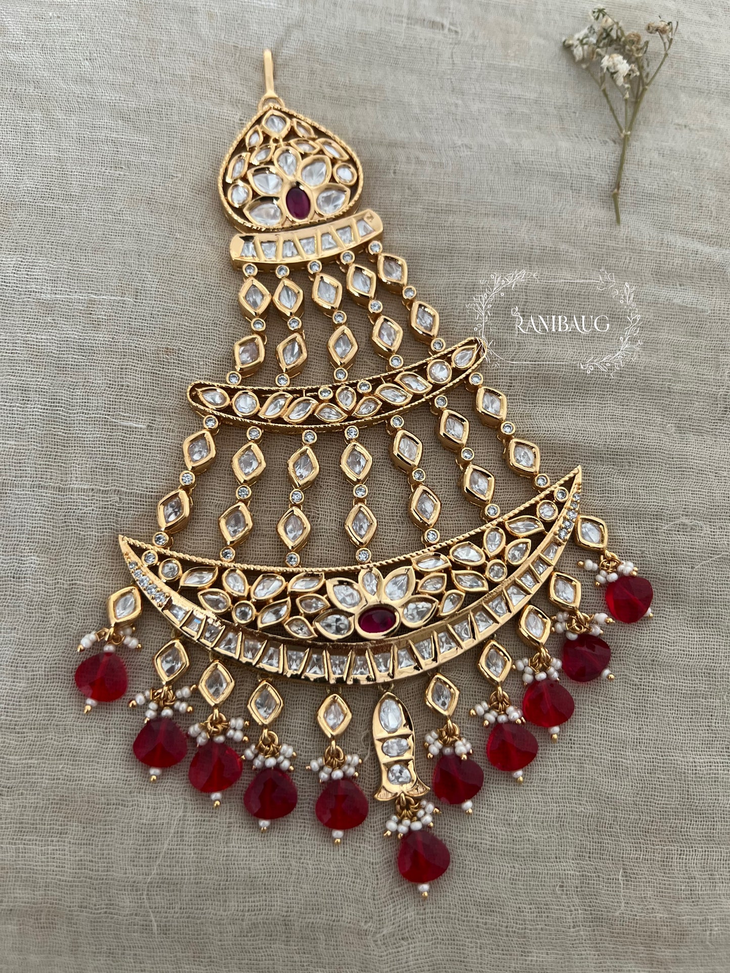 Alaana Heritage Premium Gold Kundan Passa By Ranibaug