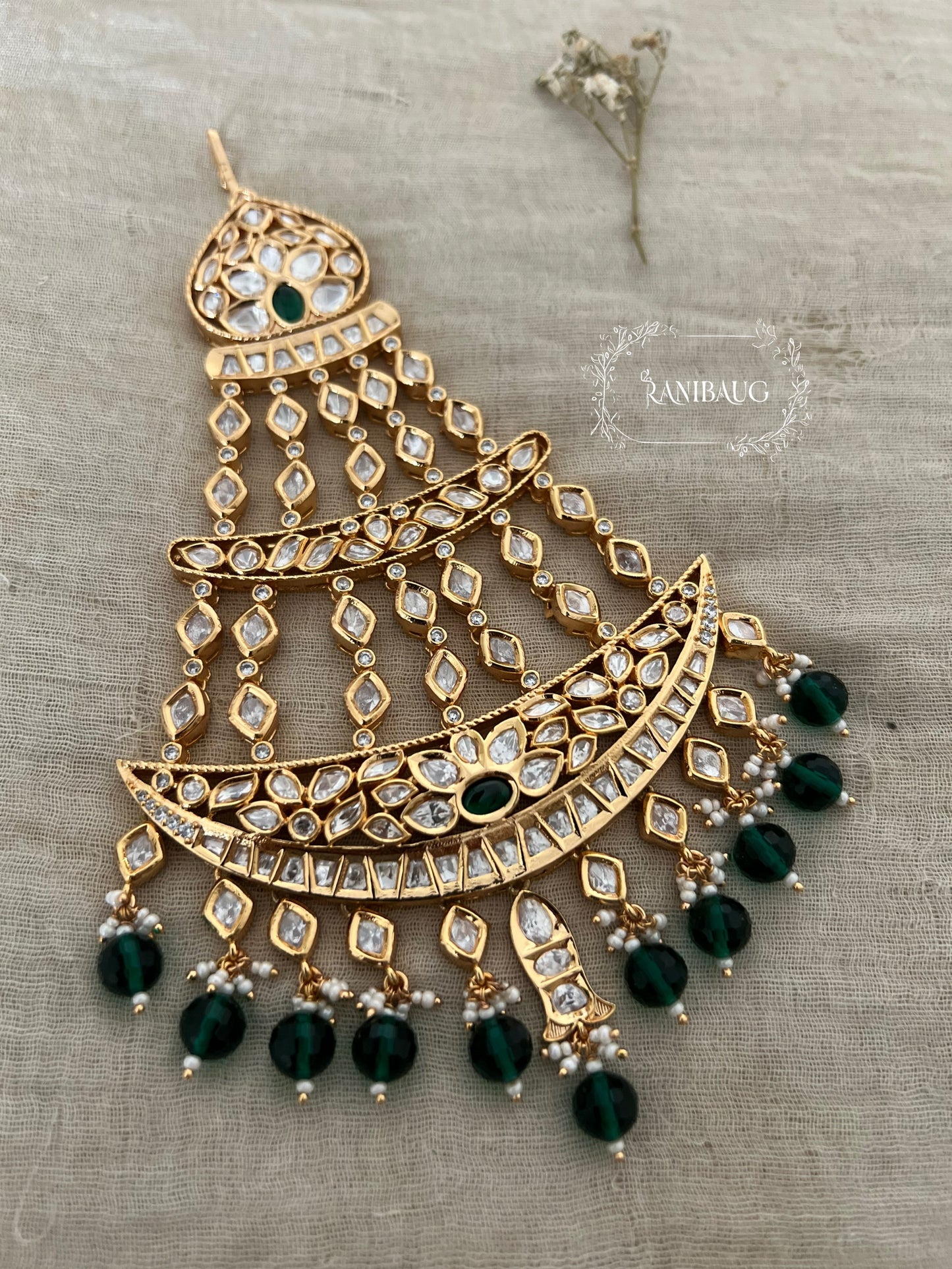 Alaana Heritage Premium Gold Kundan Passa By Ranibaug