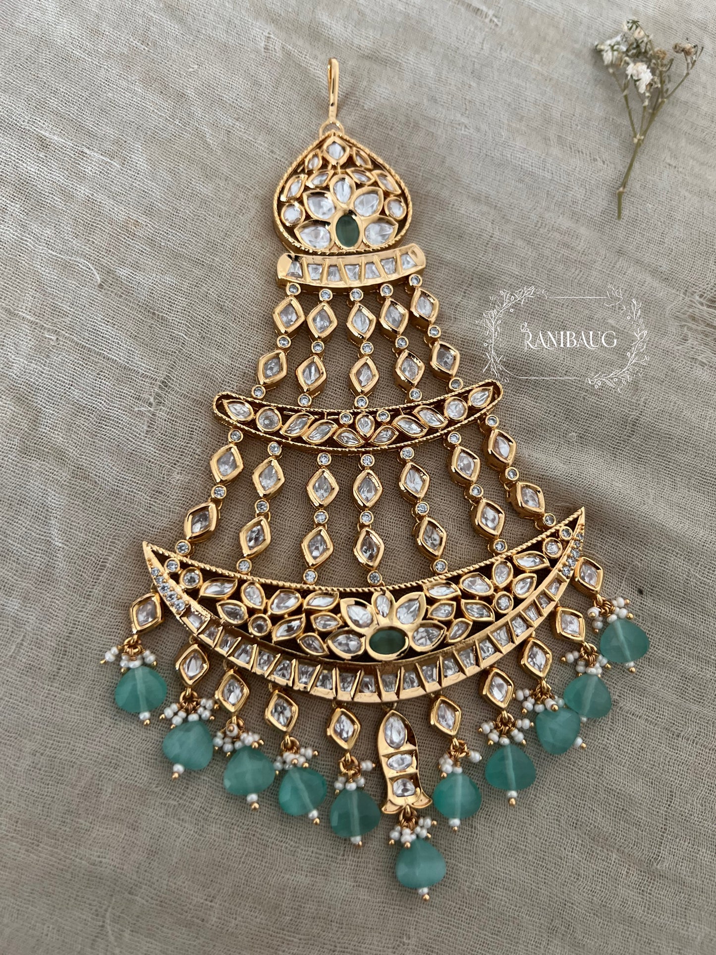 Alaana Heritage Premium Gold Kundan Passa By Ranibaug