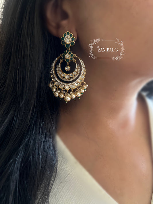 Amoha Festive Shine Kundan Earrings | Ranibaug