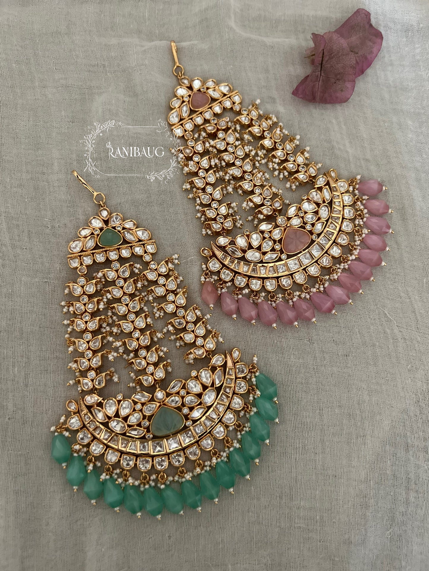 Ananya Heavy Kundan Studded Passa Hair Jewelry By Ranibaug