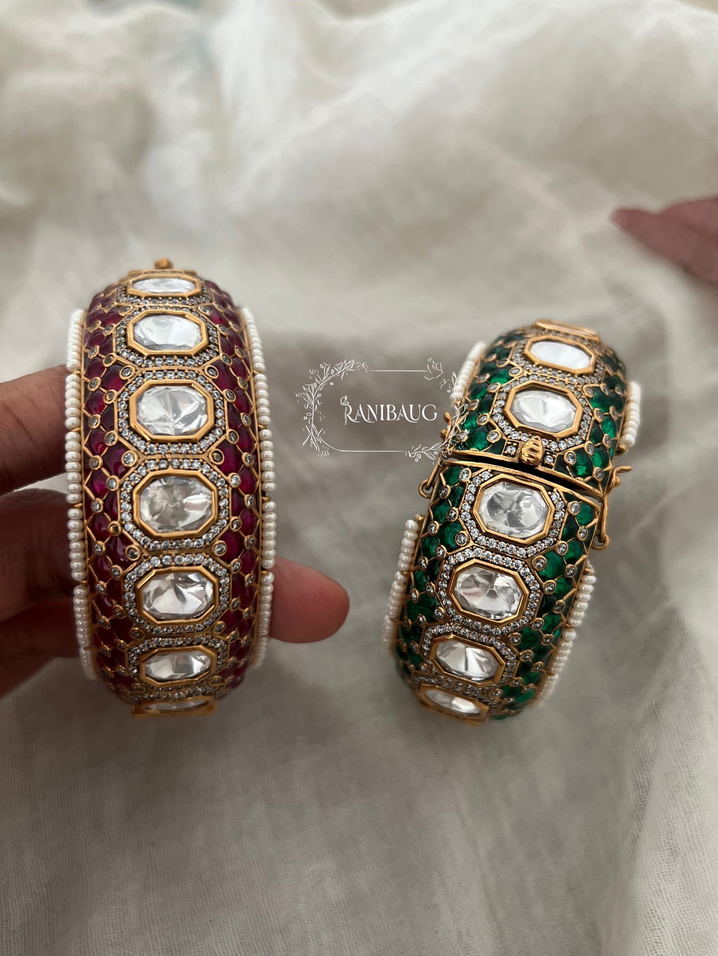 Anika Kundan Kada Design In Rich Gold Lining By Ranibaug