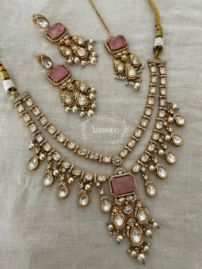 Anusha Layered Style Polki Adorned Designer Festive Wedding Jewelry By Ranibaug | The Royal Wedding Collection 2026