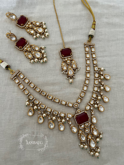 Anusha Layered Style Polki Adorned Designer Festive Wedding Jewelry By Ranibaug | The Royal Wedding Collection 2026