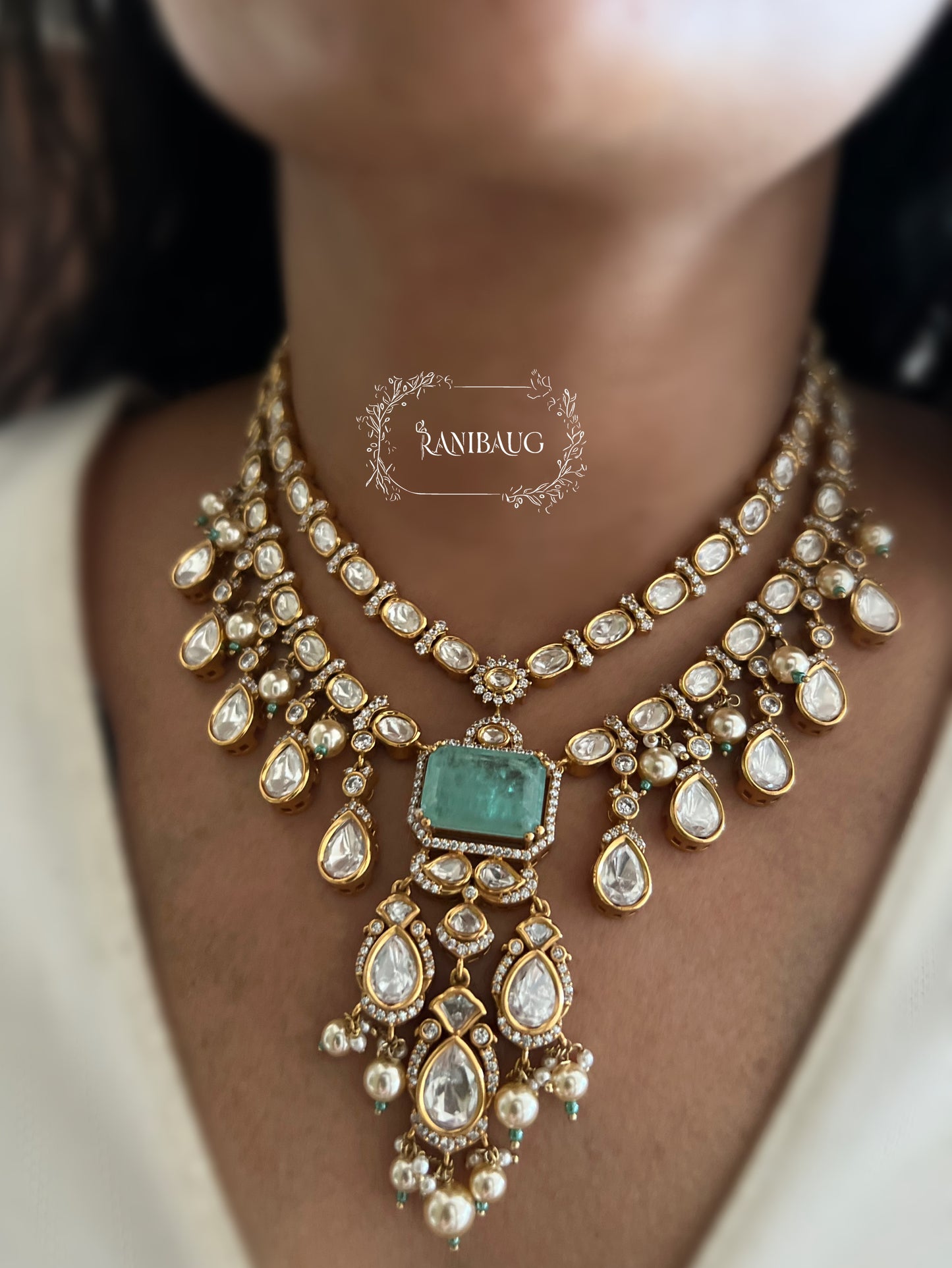 Anusha Layered Style Polki Adorned Designer Festive Wedding Jewelry By Ranibaug | The Royal Wedding Collection 2026