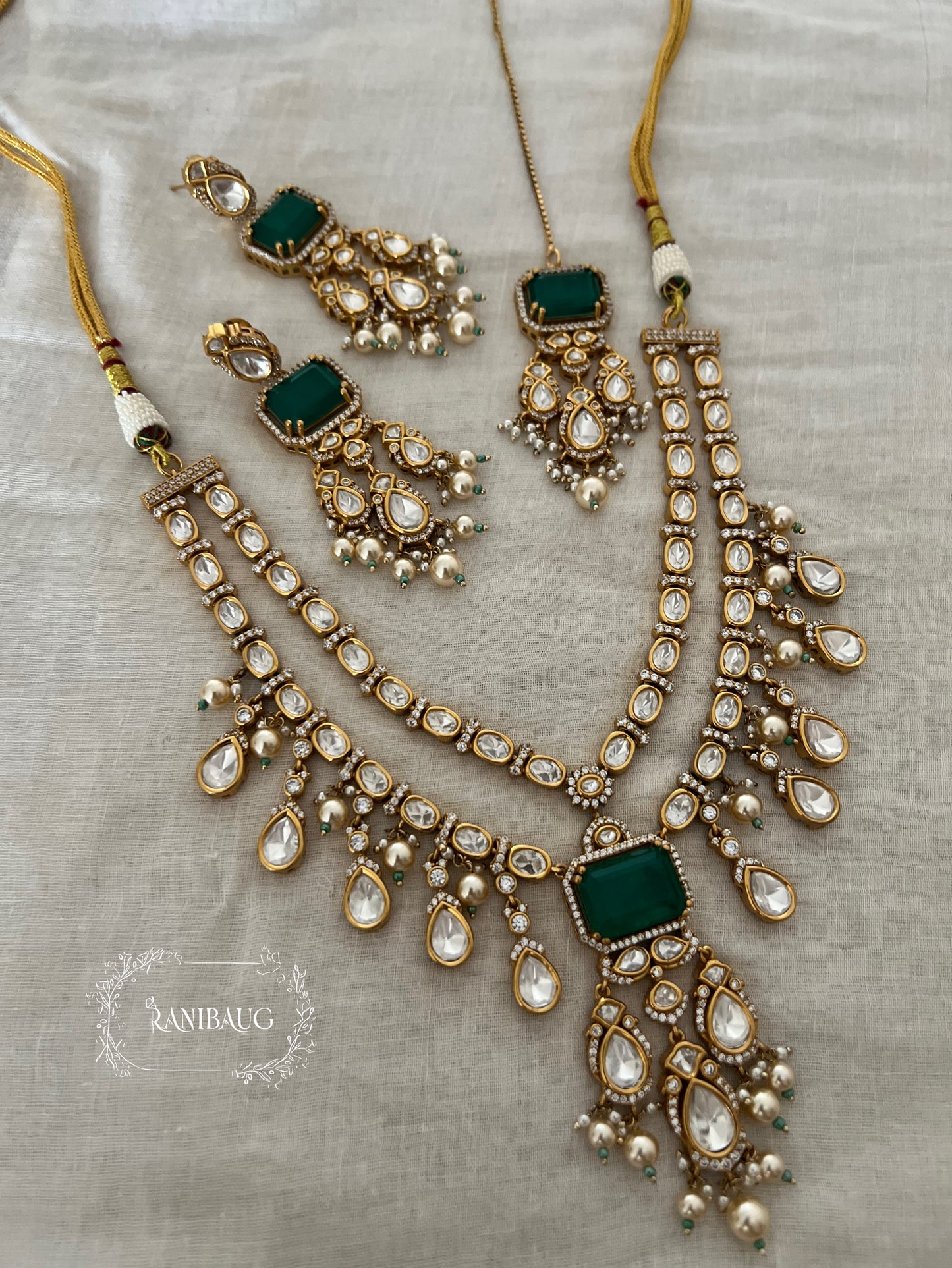 Anusha Layered Style Polki Adorned Designer Festive Wedding Jewelry By Ranibaug | The Royal Wedding Collection 2026